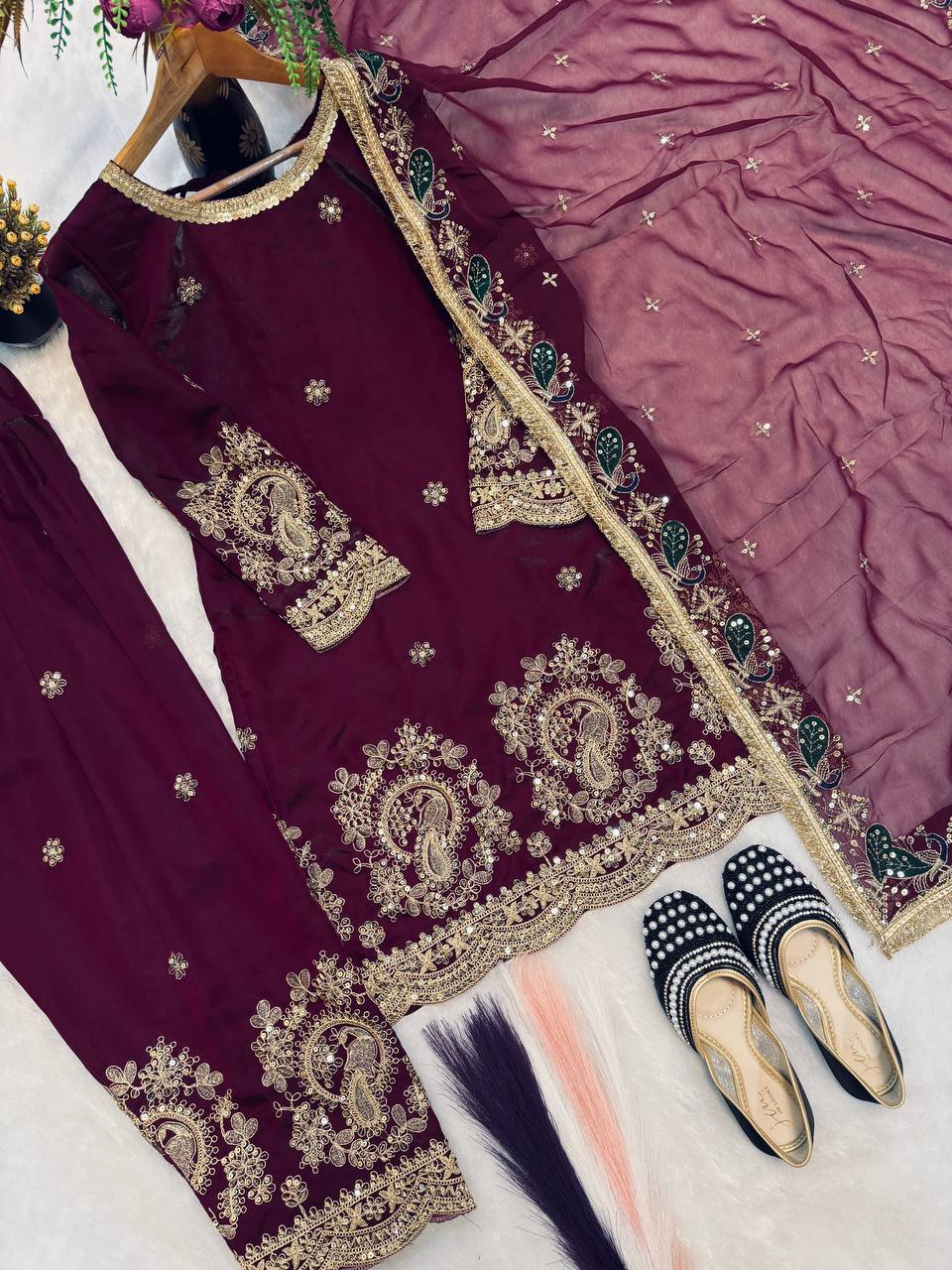 Neo-Classic Sage Couture Salwar Suit
